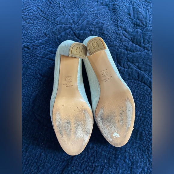 Stuart Weitzman white sparkle heels platform wedding - Picture 3 of 5